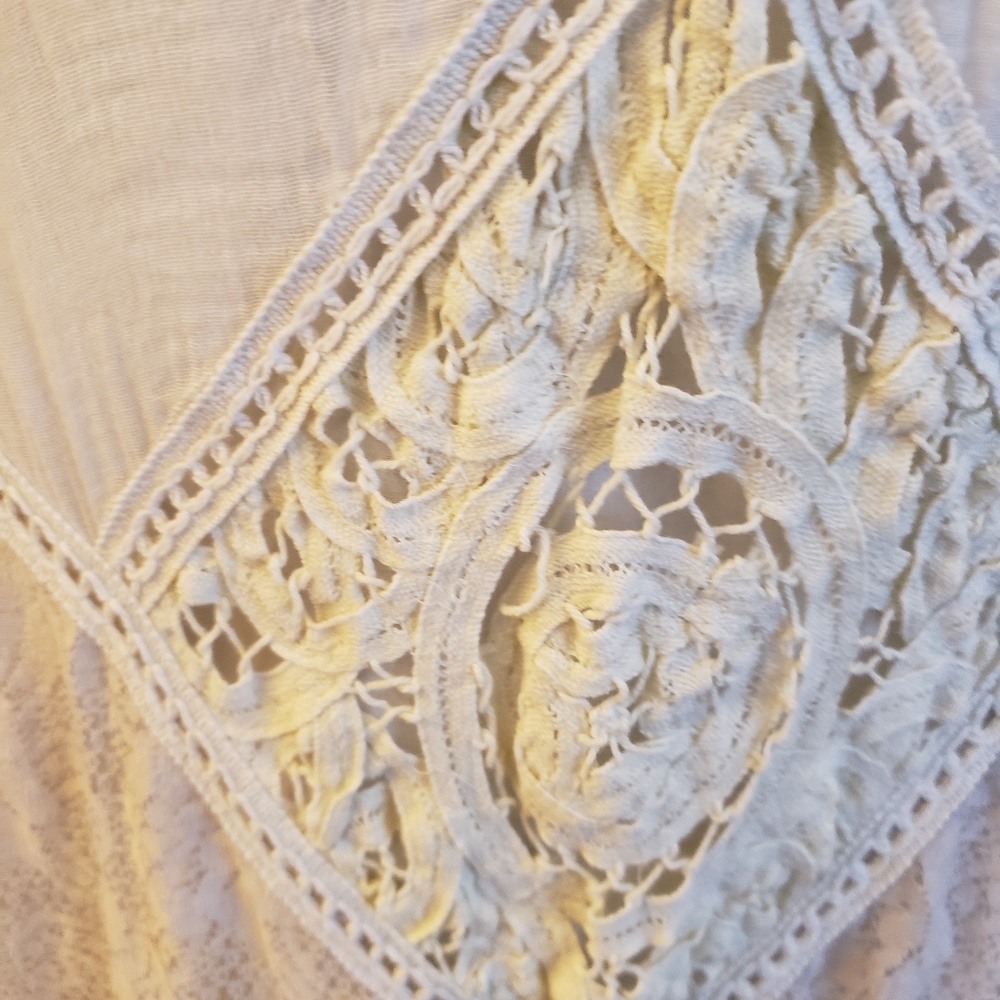 Free People  One Angel Dress  Lace Open Back Distressed Dress/Tunic - Picture 3 of 14